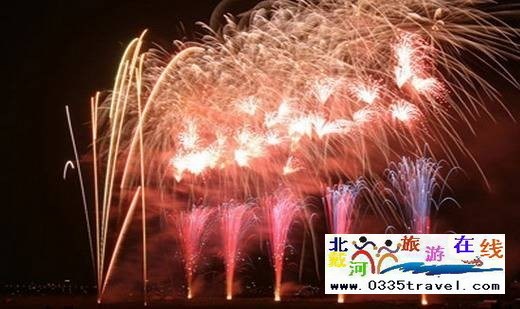 北戴河煙花篝火晚會