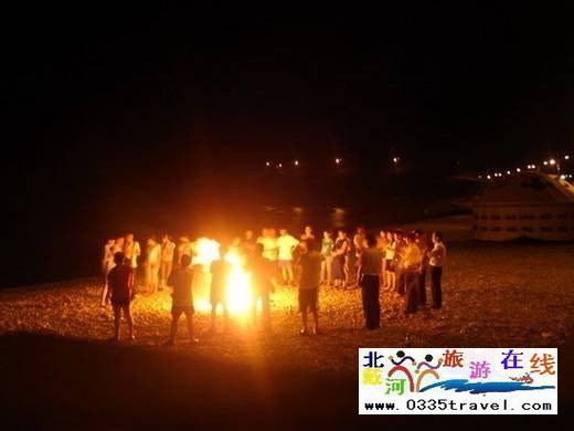 北戴河煙花篝火晚會